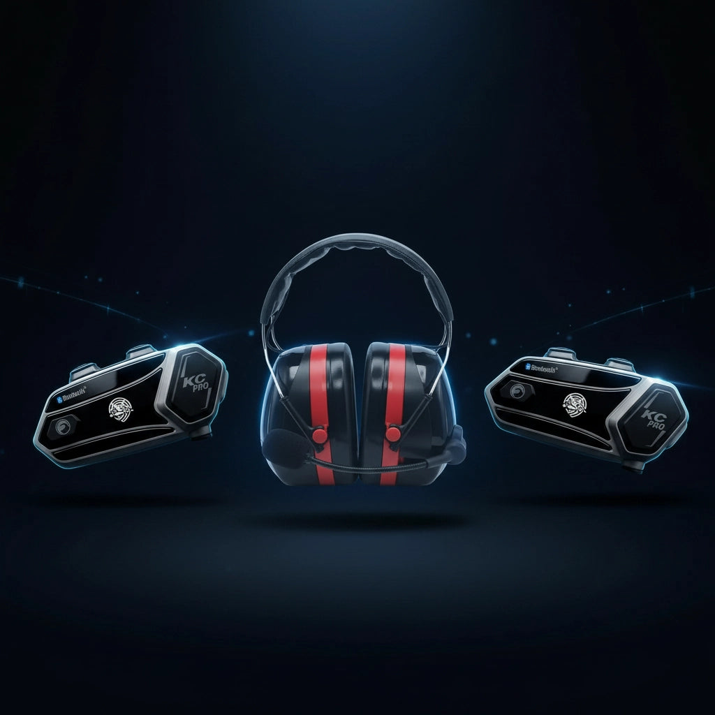 KC-PRO Starters Kit — two helmet modules and pit headset